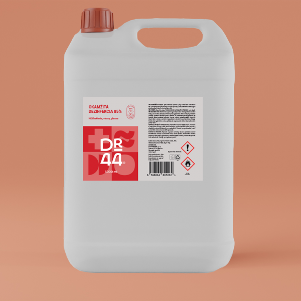 DR.44 Okamžitá dezinfekcia 85% kanister 5000 ml